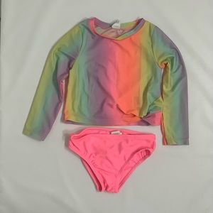 Baby Gap Toddler Tie-Dye Swim Suit Two-Piece Rash Guard
